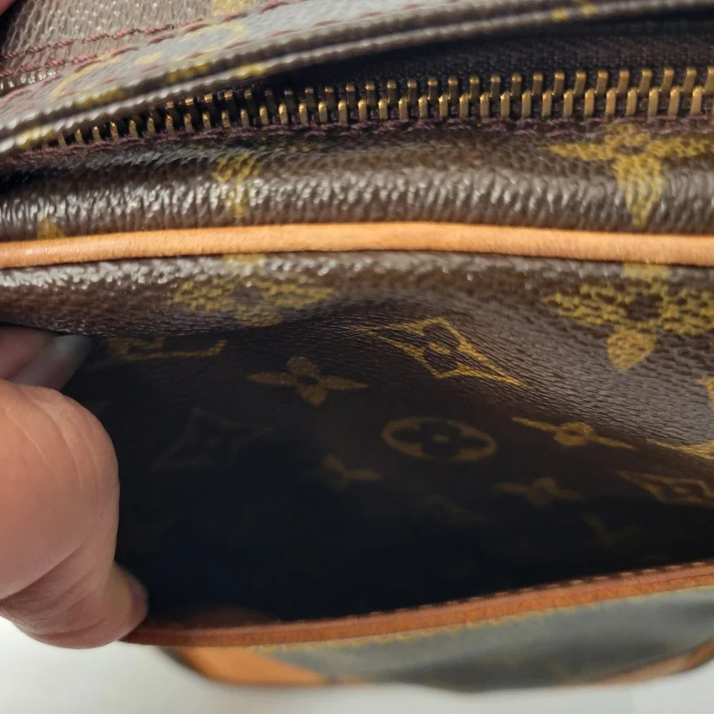 Louis Vuitton Danub Shoulder Bag Women Brown Monogram M45266 Crossbody